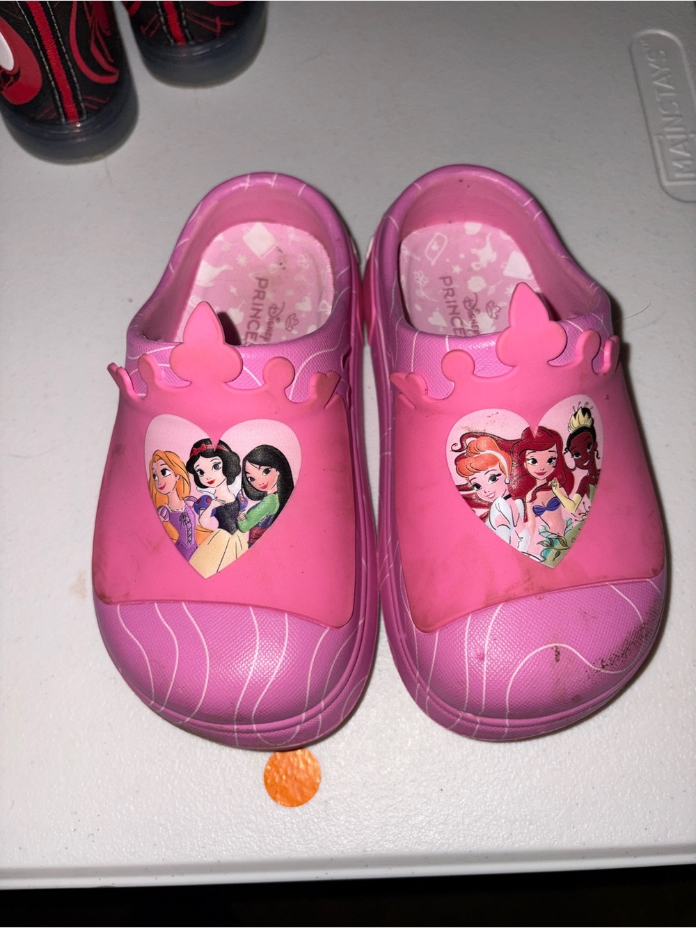 Girls size 10 Disney princess clogs